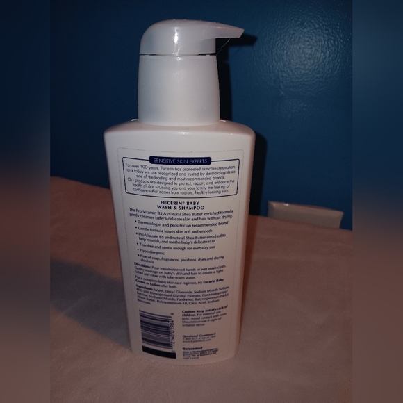 NWOT Eucerin Baby Wash & Shampoo 13.5oz - Picture 2 of 6